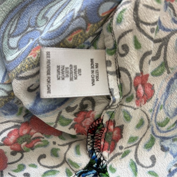 Like New, John Mark Multicolor Tunic With Embroidery, Size L - Picture 6 of 7